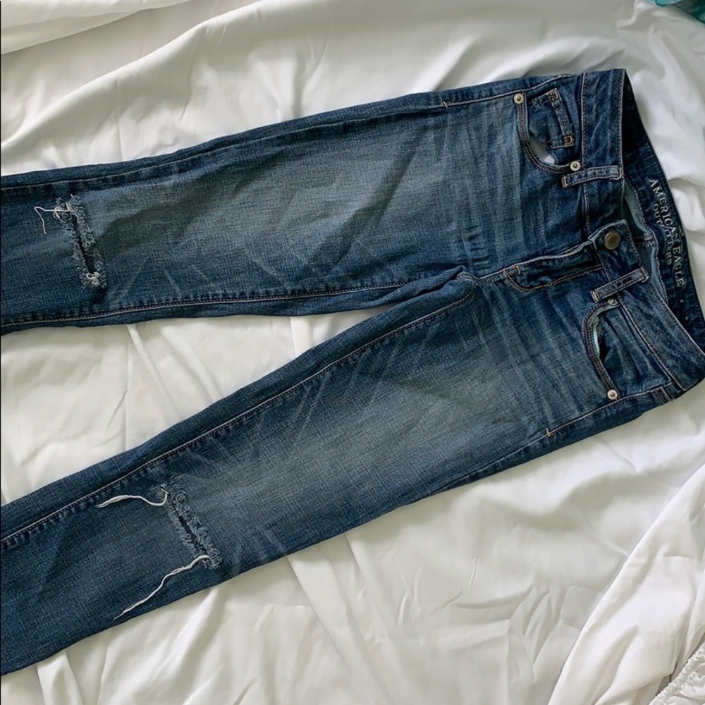 American Eagle size 0 blue jeans